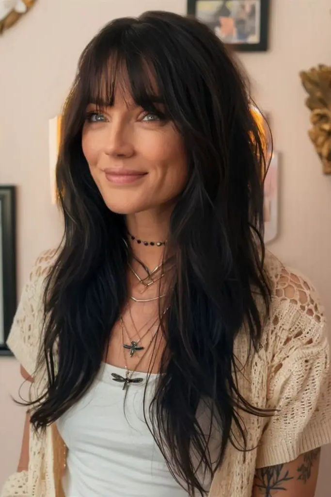 27 Shag Cut Straight Hair Ideas 7 5. Celestial Strands