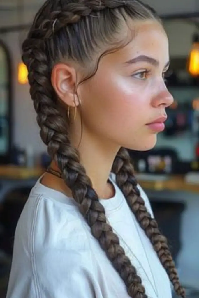 29 Big Twist Braids Hairstyles 7 5. Double Dutch Twists