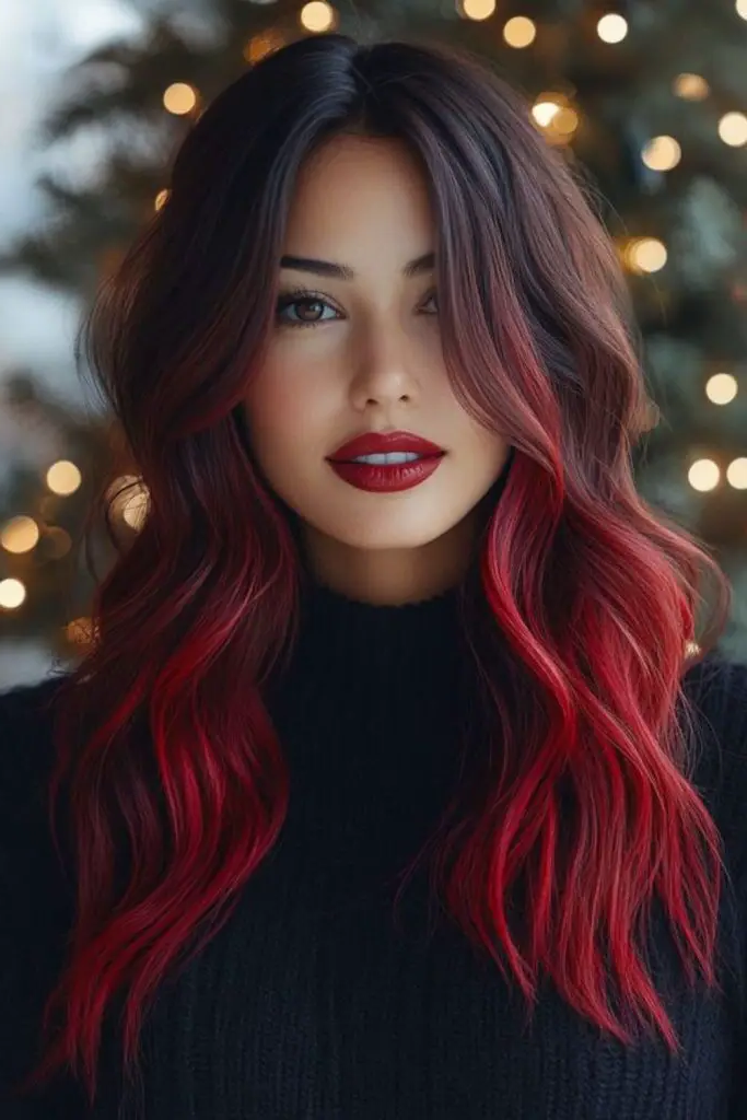 29 Dark Cherry Coke Hair Color Ideas 7 5. Maraschino Lava Flow