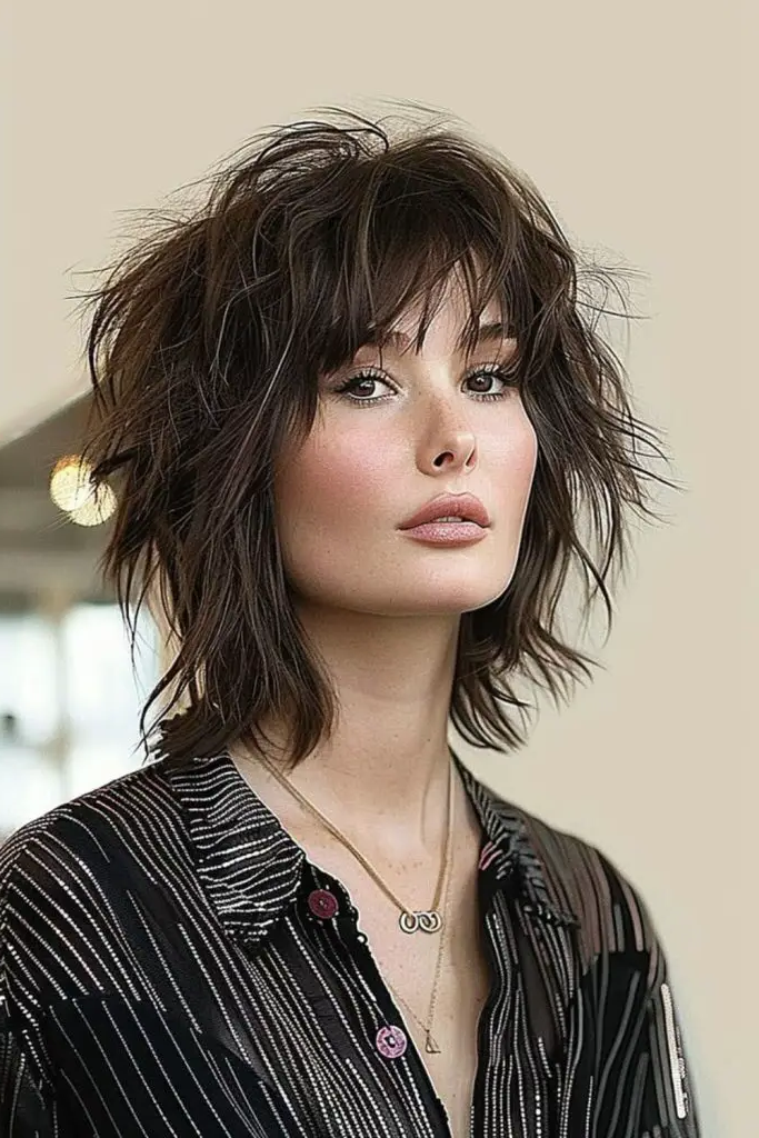 27 Stunning Shaggy Layered Haircut Ideas 7 5. Razor-Edge Rhapsody