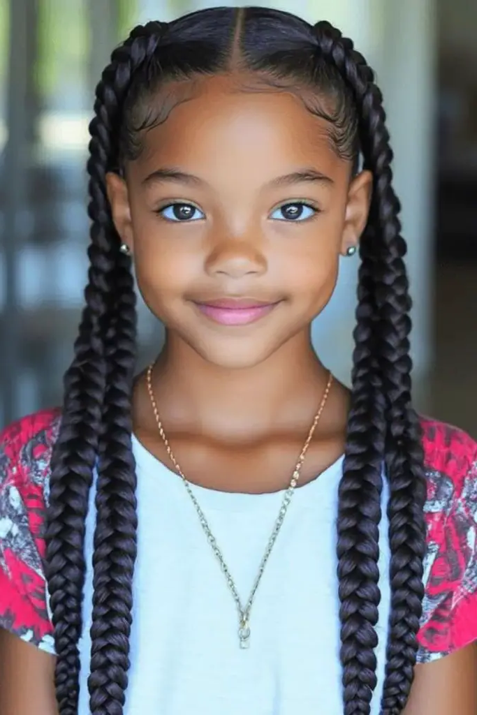 28 Trendy Kids Cornrow Hairstyles 7 5. Spiral Halo: The Halo Effect
