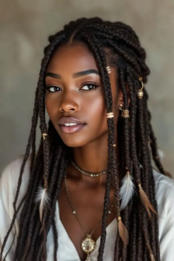 27 Best Big Cornrows Hairstyles 7 5. Tribal Elegance Rows