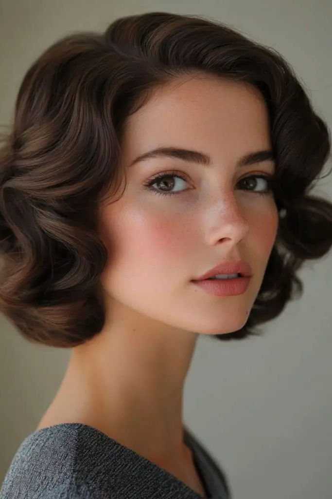 29 Short Bob for Thin Hair Ideas 7 5. Vintage Flapper Curled Enigma