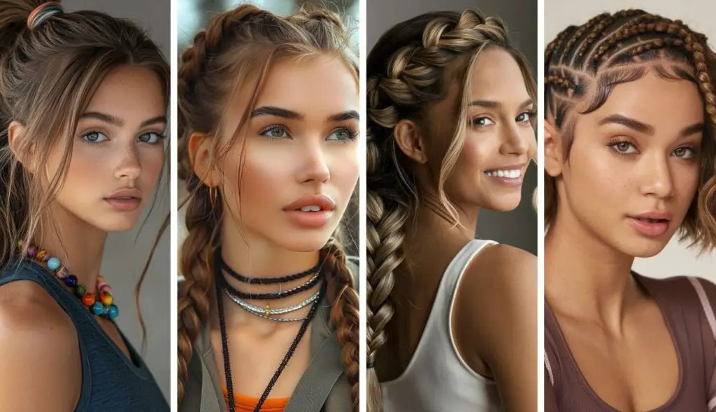 28 Elegant Softball Hairstyles 2 Image