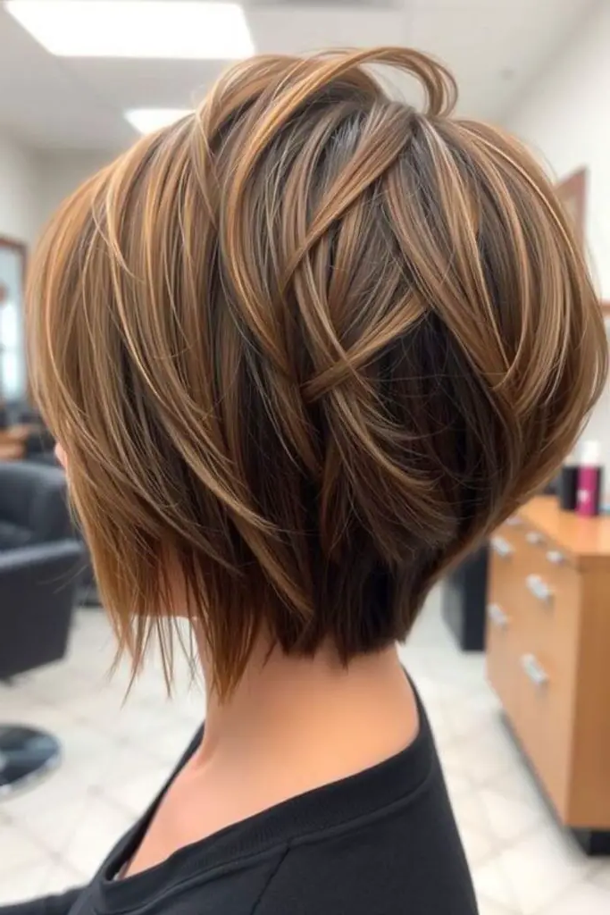 27 Gorgeous Short Hair Back View Styles 8 6. Asymmetrical Bob