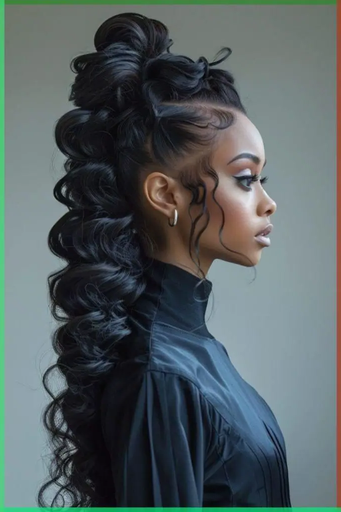 28 Best Lace Frontal Hairstyles 8 6. Bold High Ponytail