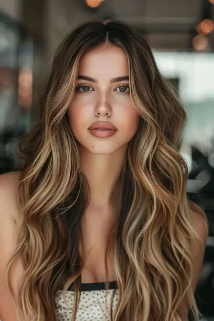 29 Cute Latina Hairstyles Long 8 6. Classic Beach Waves