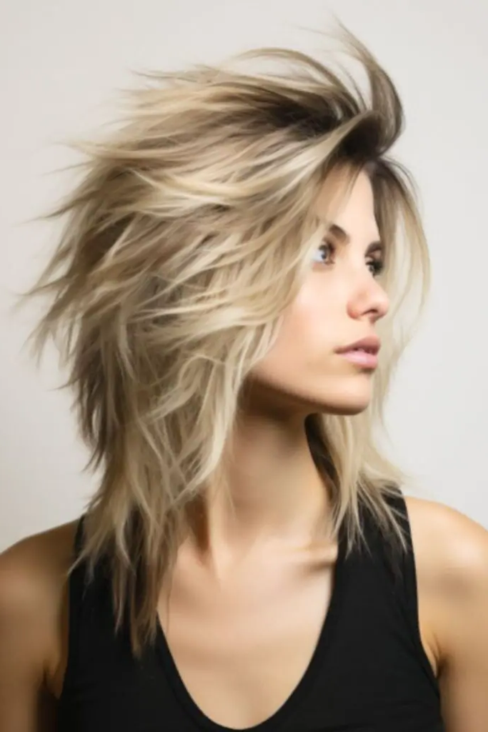 6. Dirty Blonde Grunge Mullet