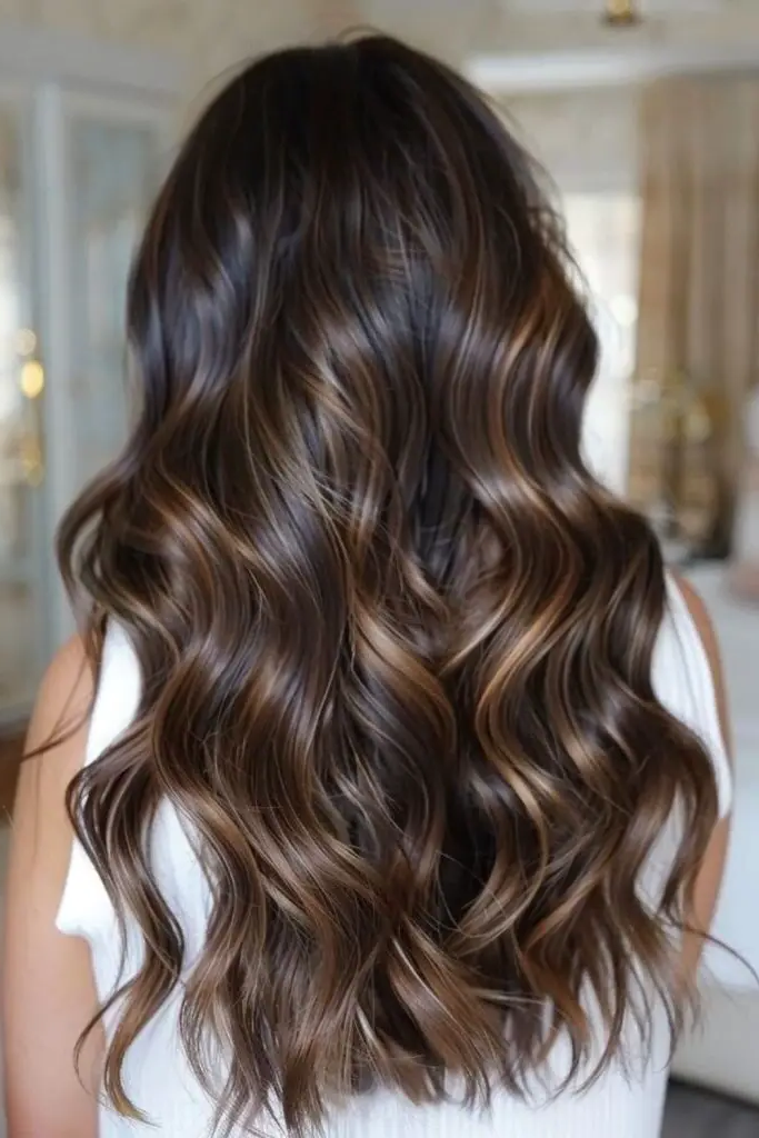 29 Best Rich Dark Chocolate Brown Hair Ideas 8 6. Hazelnut-Kissed Brown