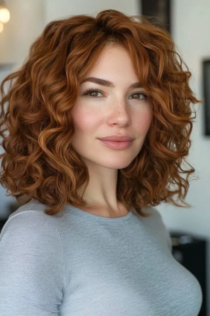 28 Best Feathered Layered Hairstyles 8 6. Layered Curls: Bouncy & Defined