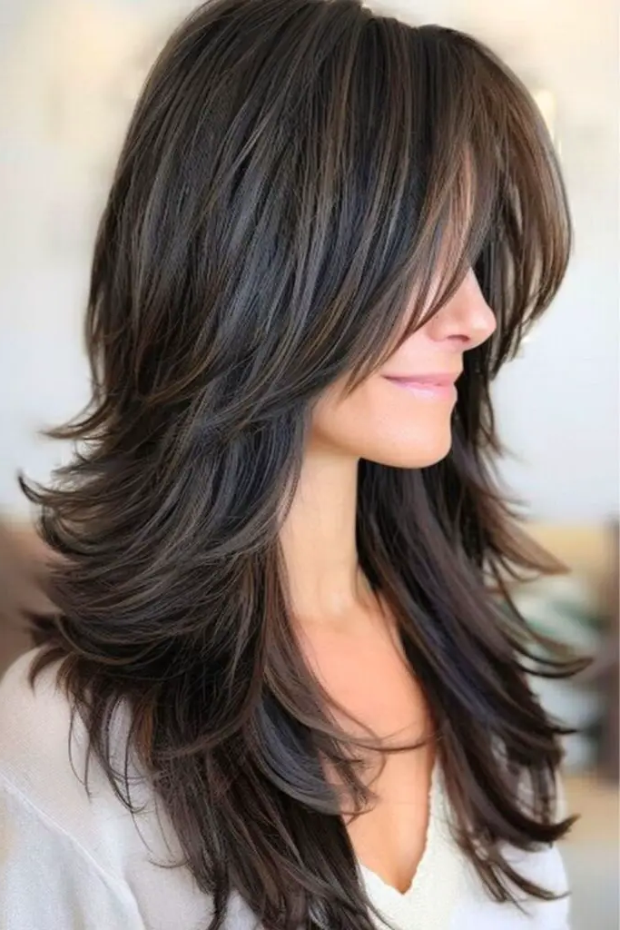 28 Best Long Haircuts with Layers 8 6. Layered Shag with Textured Ends