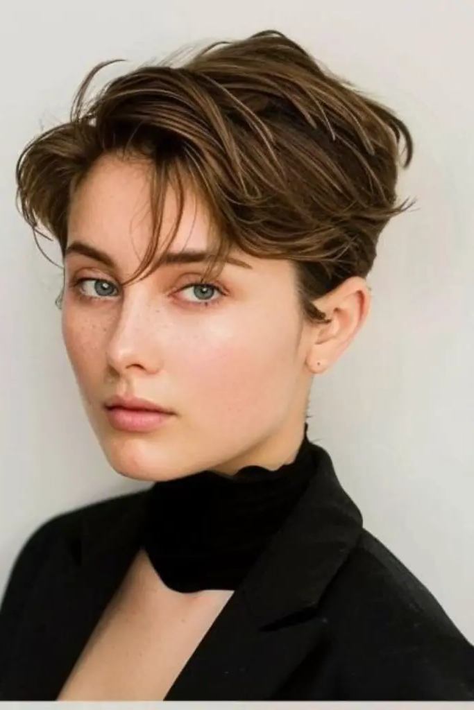 27 Best Very Thin Hair Styles 8 6. Messy Pixie Pop