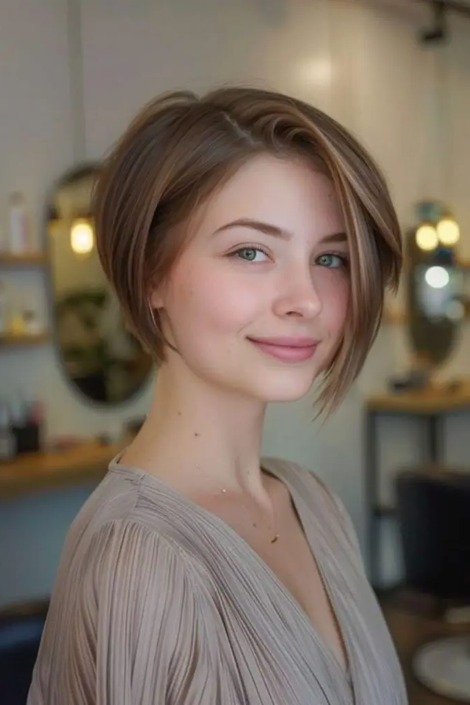 29 Short Bob for Thin Hair Ideas 8 6. Pixie-Bob Hybrid Rebellion