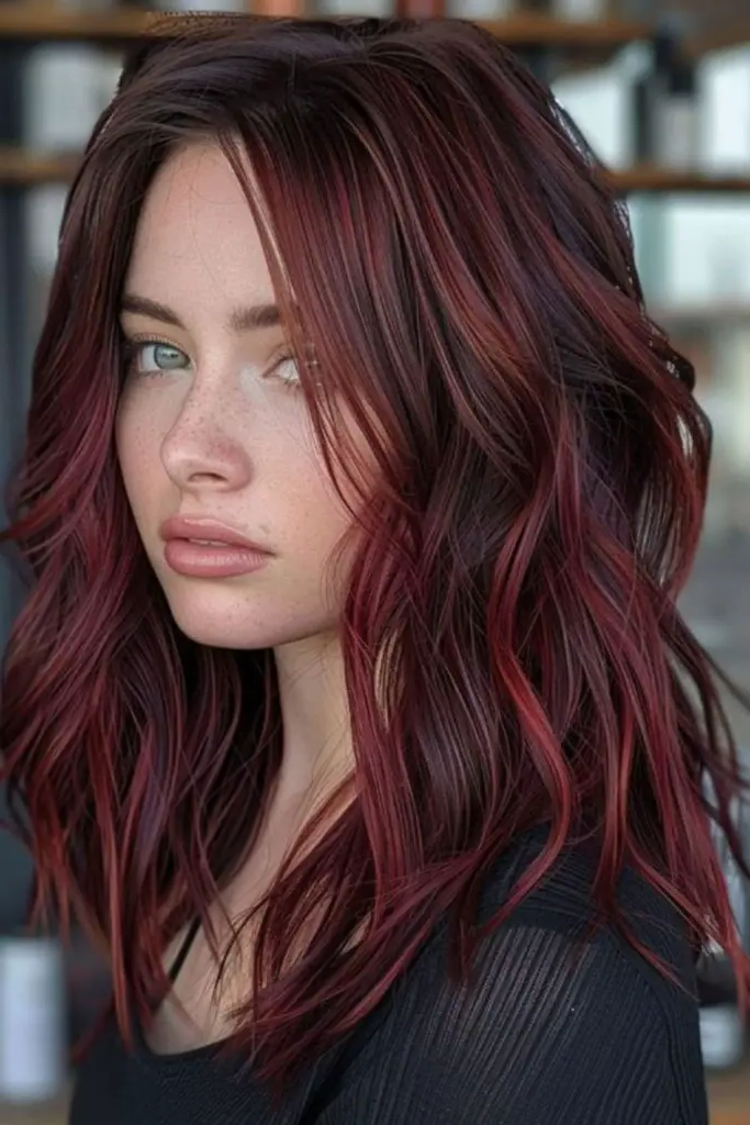 29 Dark Cherry Coke Hair Color Ideas 8 6. Sugared Black Cherry Bliss