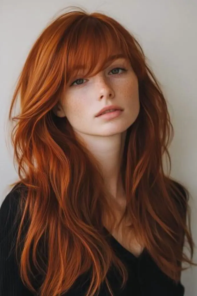 28 Best Long Haircuts with Layers 9 7. Graduated Layers with Side Bangs