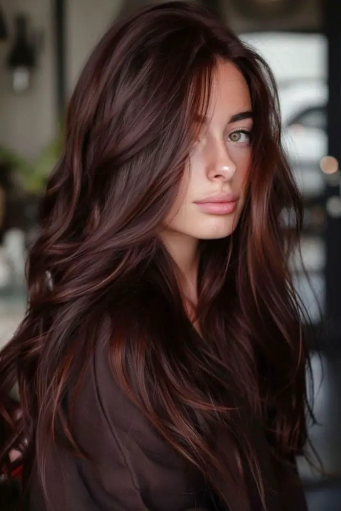 29 Best Rich Dark Chocolate Brown Hair Ideas 9 7. Mahogany Infusion