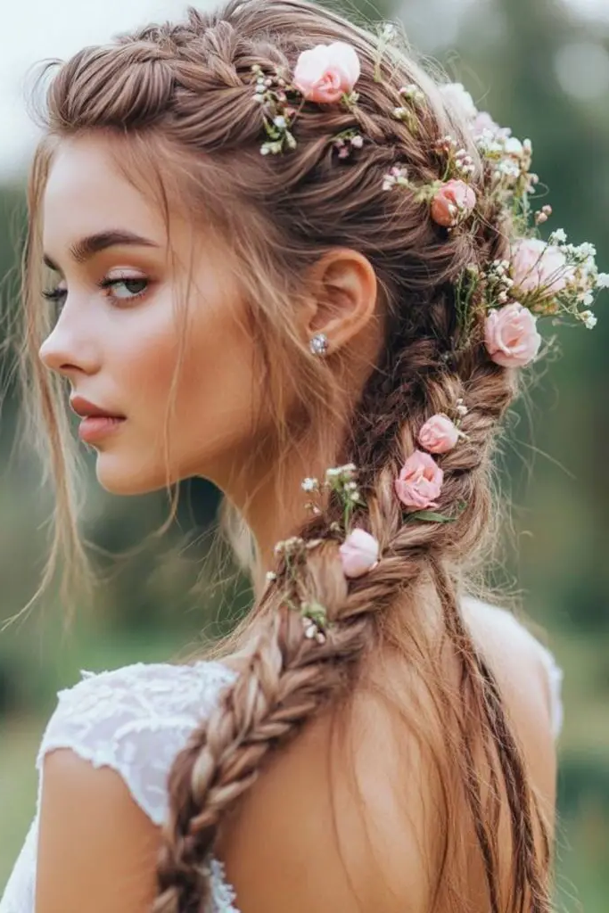 29 New Braided Hairstyles 9 7. Messy Boho Braids