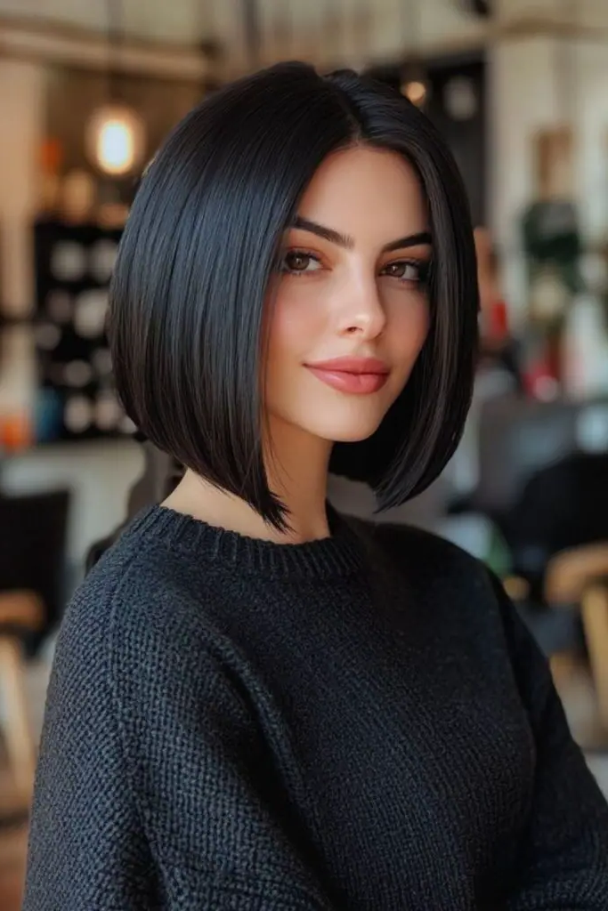 7. Midnight Gloss Bob