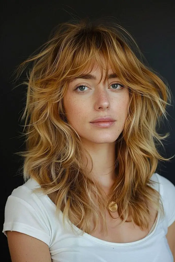 27 Stunning Shaggy Layered Haircut Ideas 9 7. Sunset Shag