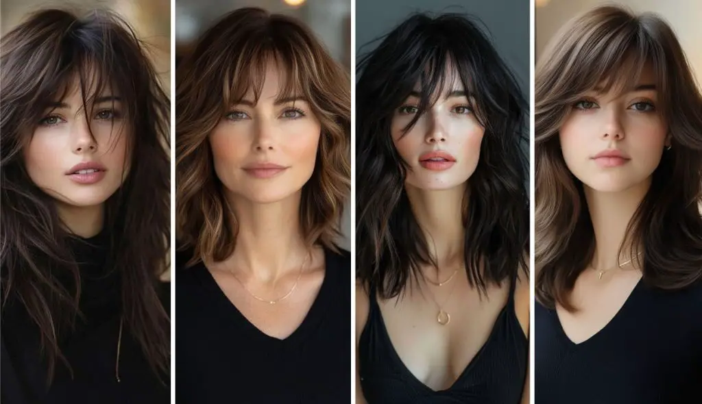 29 Stunning Butterfly Bangs Hairstyles 2 Image