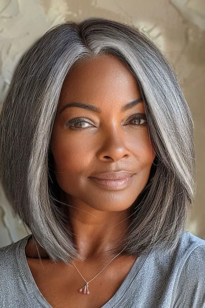 8.Asymmetrical Gray Lob: Bold, Balanced, Stunning