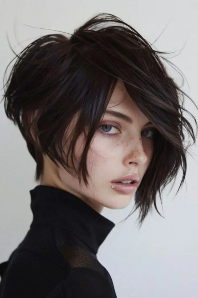 28 Best Volume Haircut for Thin Hair Ideas 10 8. Asymmetrical Angular Bob