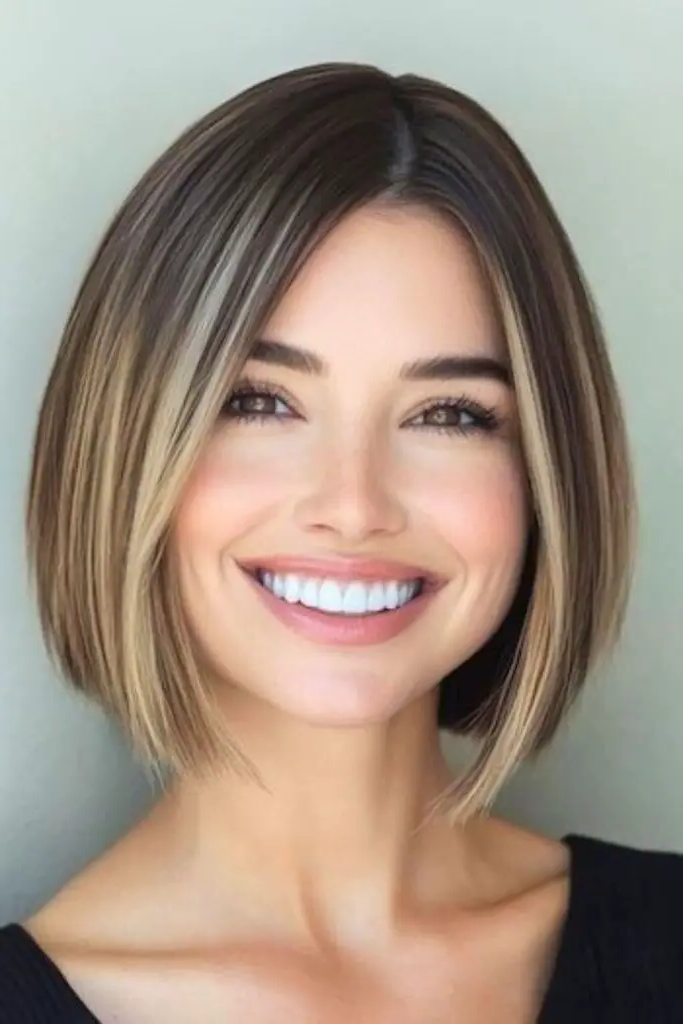 29 Short Bob for Thin Hair Ideas 10 8. Blunt-Cut Power Play