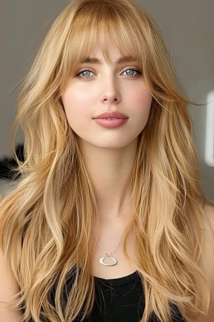 29 Stunning Butterfly Bangs Hairstyles 10 8. Bold Butterfly Bangs: Fearless and Strong