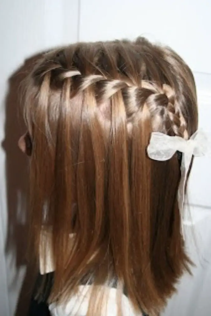 29 Cute Toddler Braids Hair Ideas 10 8. Cascading Waterfall Braids