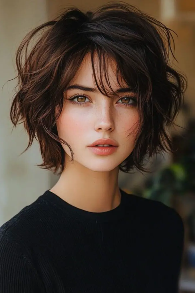 8. Choppy Luxe Bob