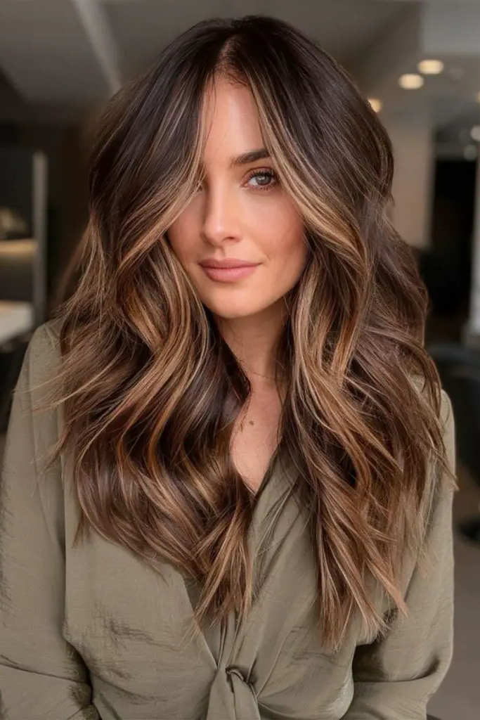 29 Stunning Summer Hair Color for Brunettes 10 8. Cinnamon Dusted Elegance