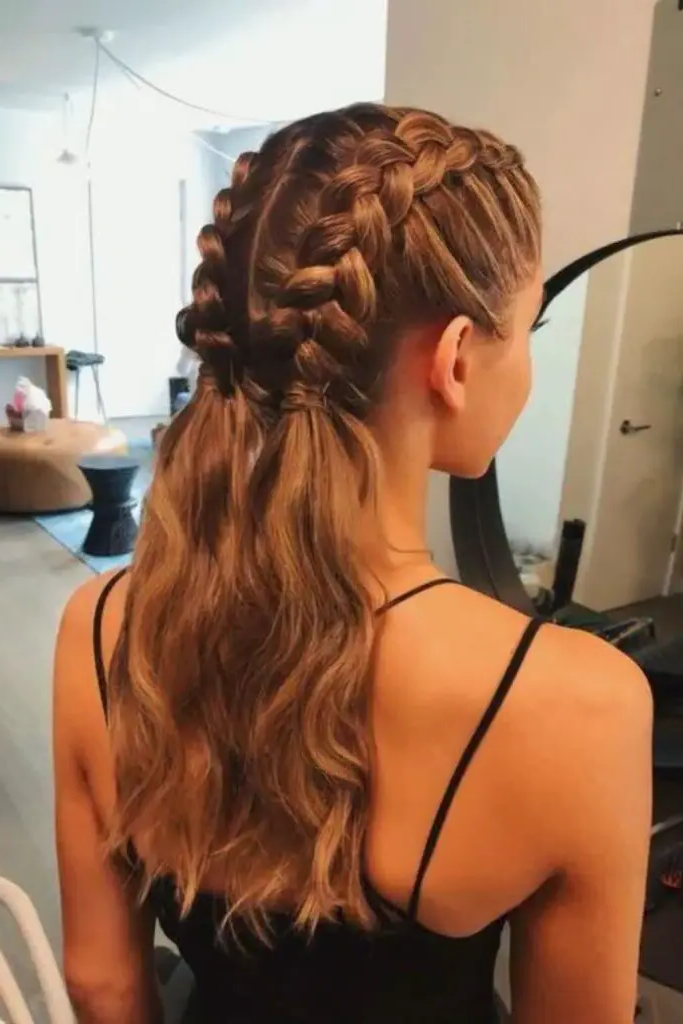 29 Gorgeous Soccer Hairstyles 10 8. Double Dutch Drama