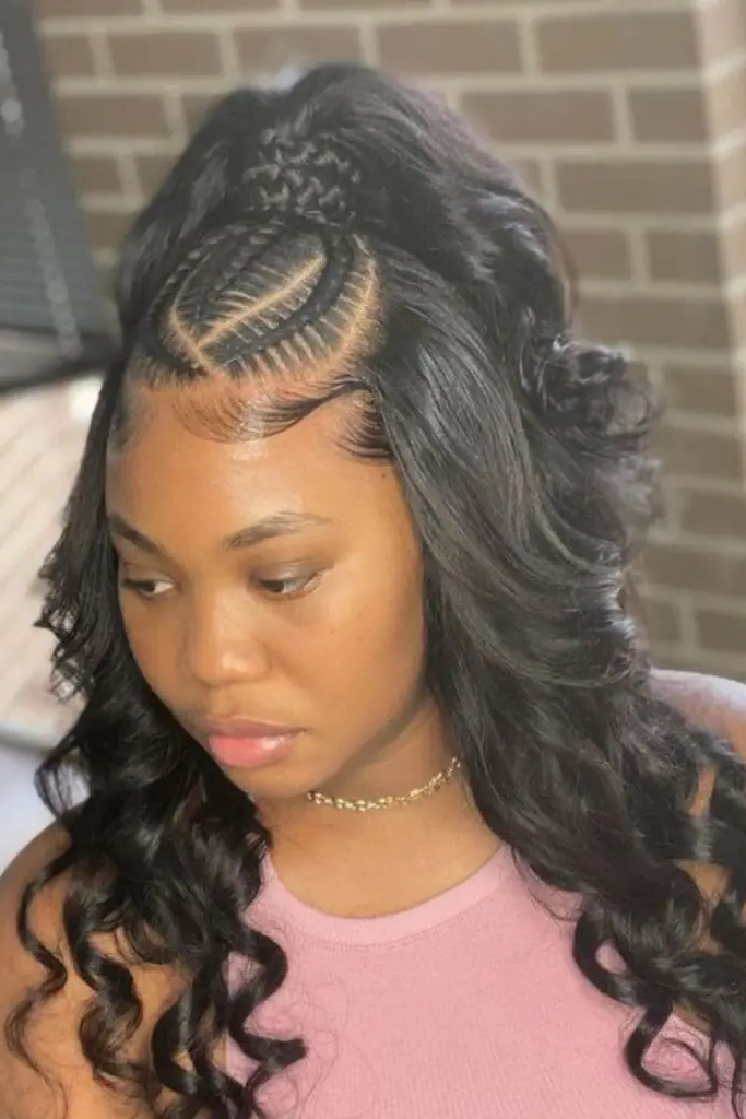 8. Half-Up, Half-Down Goddess