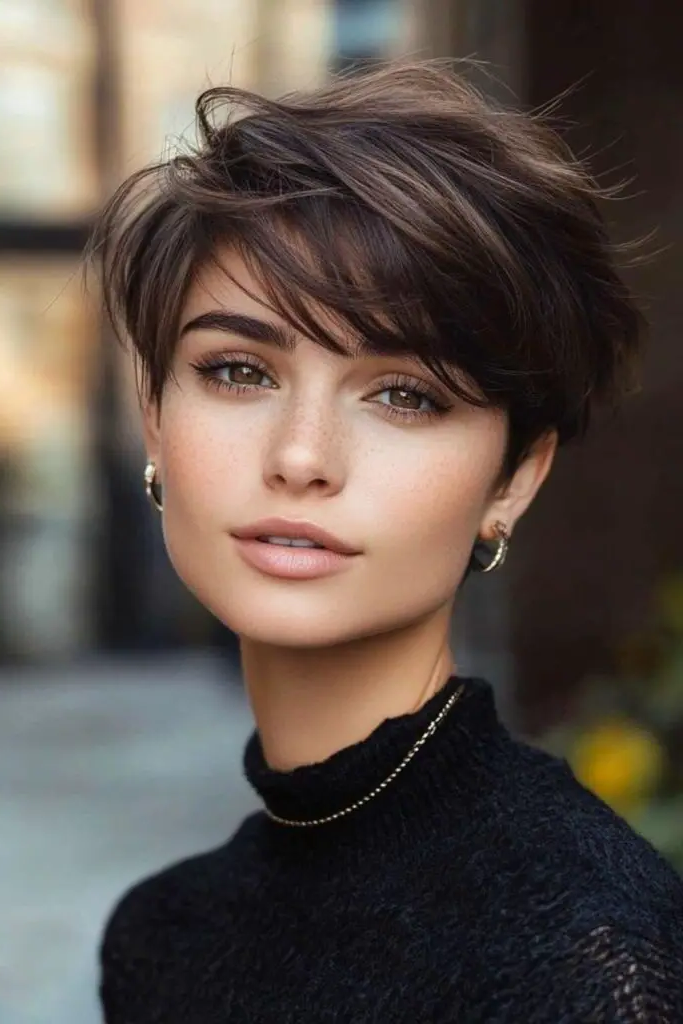 28 Best Haircuts for Thin Fine Hair Long 10 8. Layered Pixie Cut with Volume