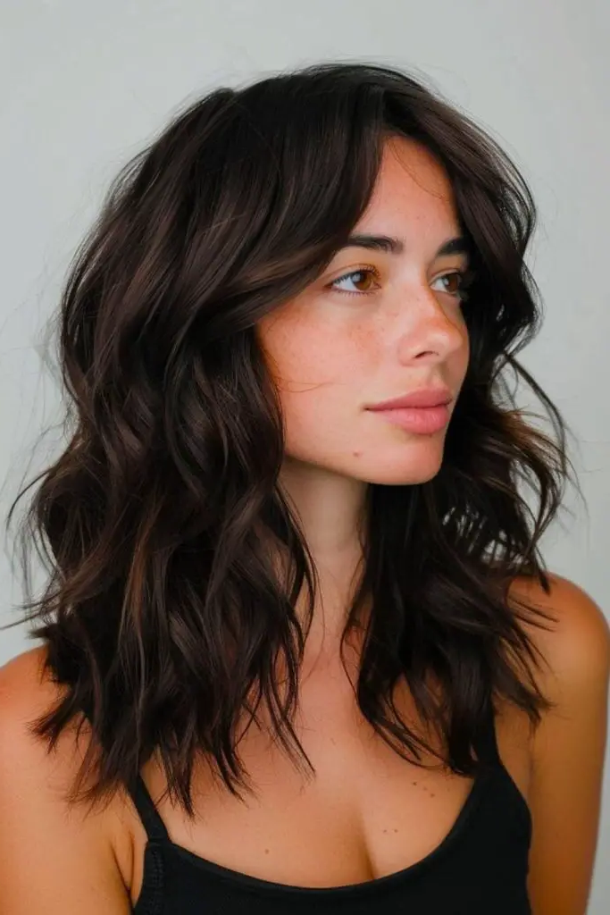 27 Cute Medium Length Haircuts 10 8. Textured Tresses Triumph