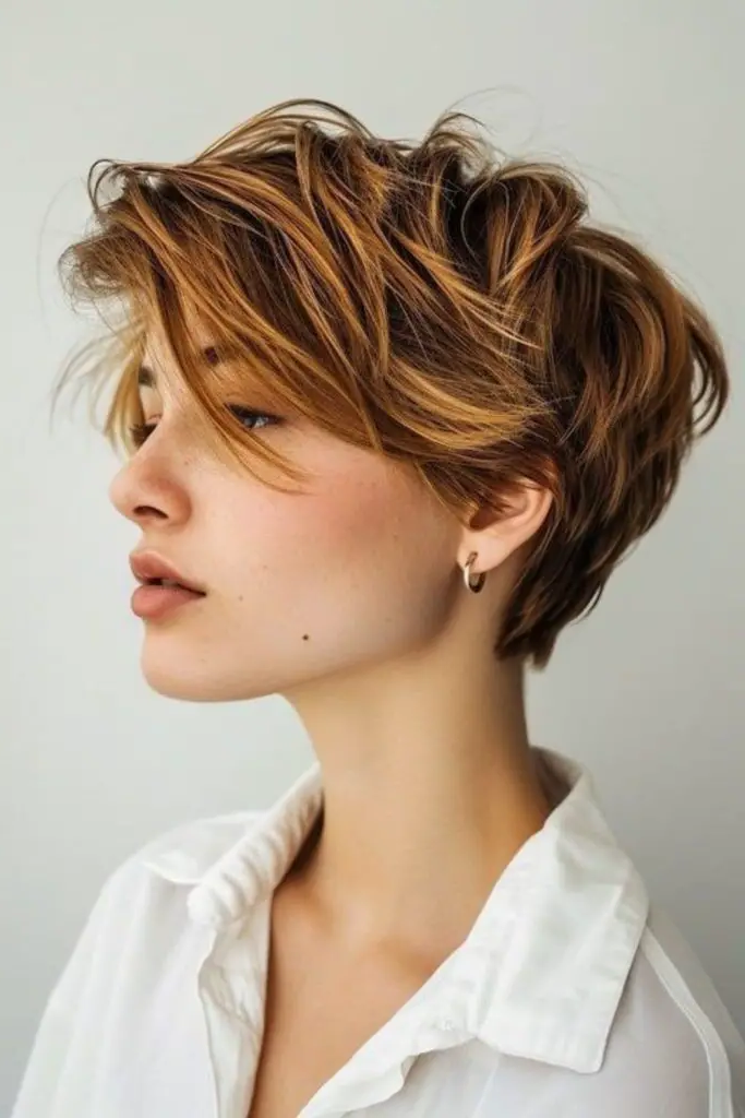 8. Warm Blonde Pixie