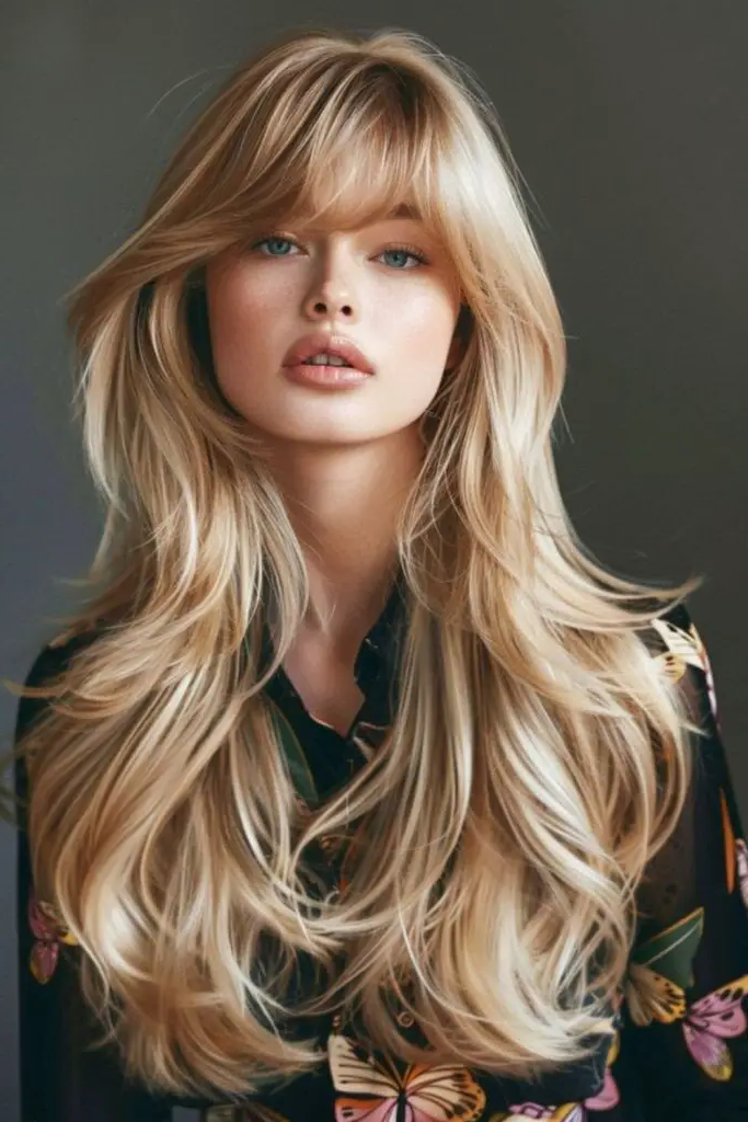 28 Best Long Haircuts with Layers 11 9. Blunt Layers with Wispy Ends