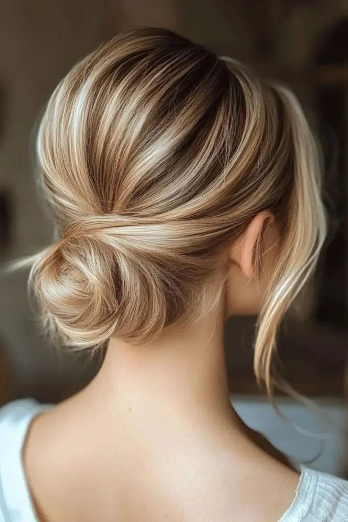 9. Dew-Kissed Wispy Bun