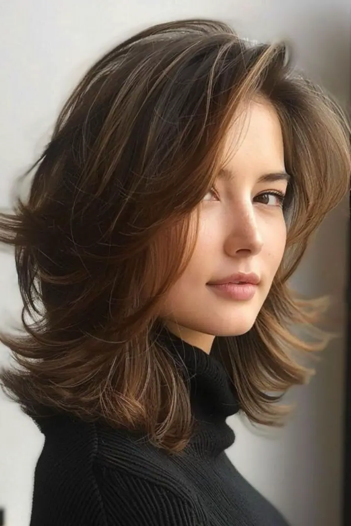 27 Cute Medium Length Haircuts 11 9. Flippy Ends Fantasy