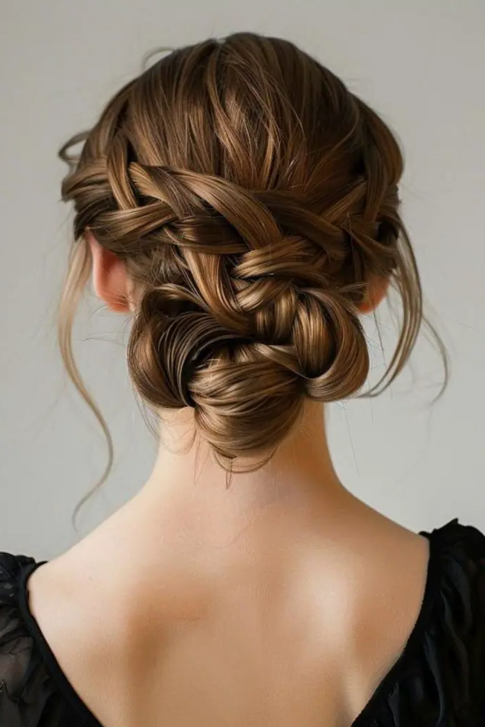 27 Best Winter Hair Braid Ideas 11 9. Northern Lights Knot