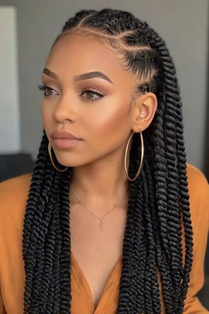 29 New Braided Hairstyles 11 9. Spiral Twist Braids