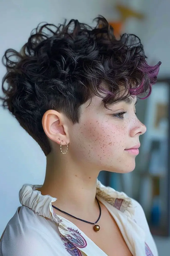 28 Stunning Curly Pixie Hairstyles 11 9. Sugar-Spun Curly Crop