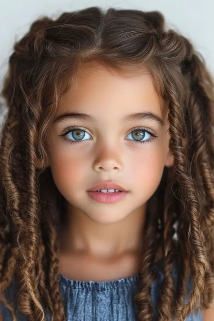 29 Cute Toddler Braids Hair Ideas 11 9. Tiny Rope Twists