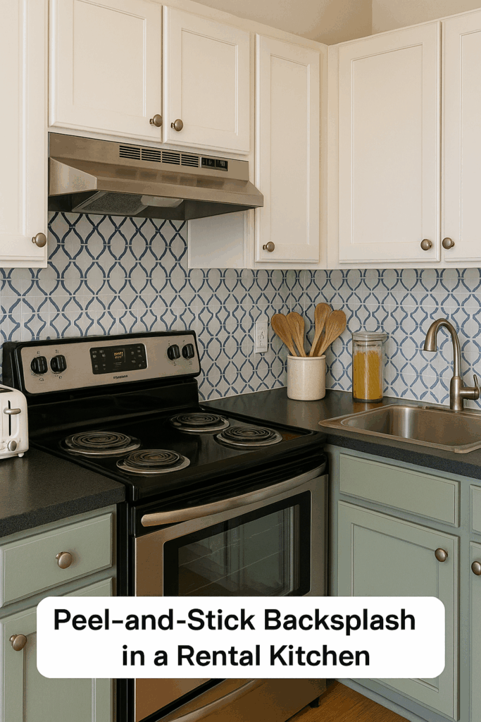 Peel‑and‑Stick Backsplash in a Rental Kitchen