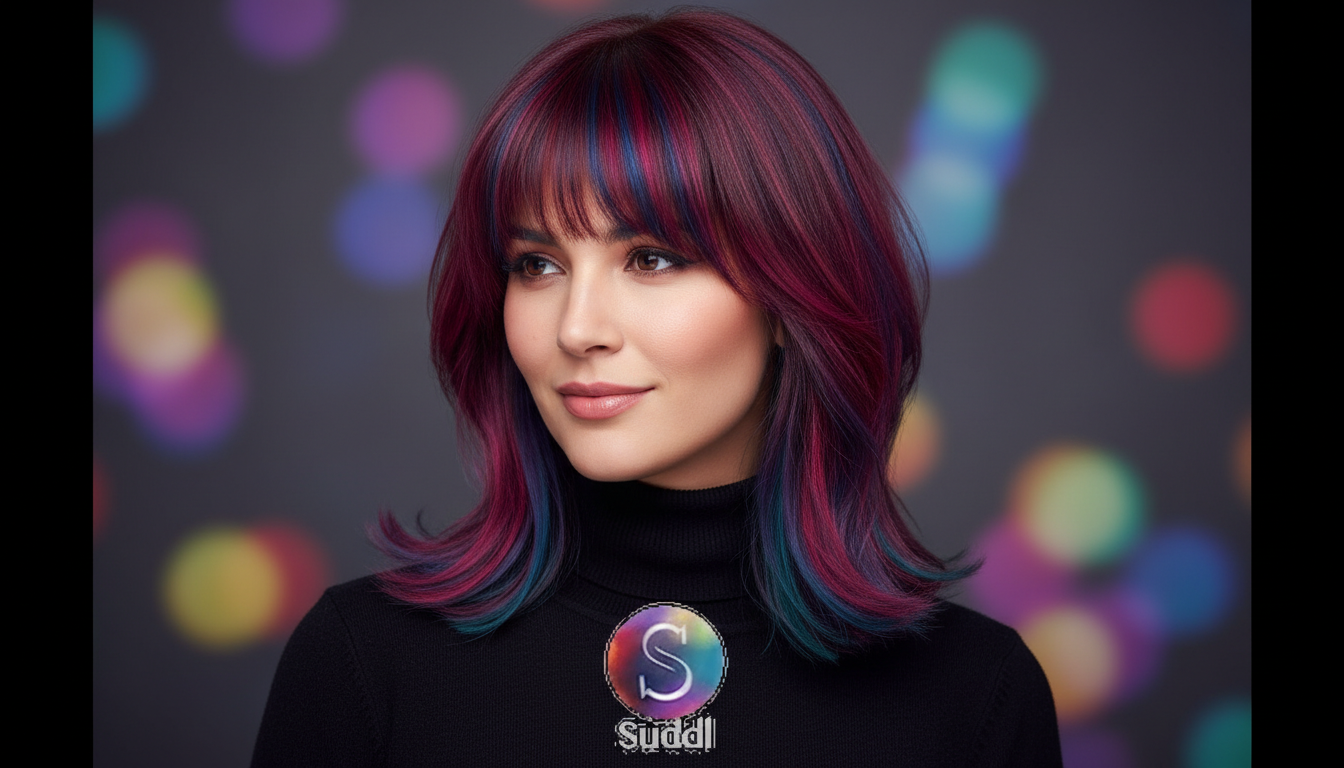 Medium Hair with Bangs: Chic Looks 1 Whisk 101288b90ea1032af9049799da9c1144dr