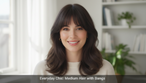 Medium Hair with Bangs: Chic Looks 4 Whisk 9625a5c7b42923d8f9d44eac7cff52b5dr