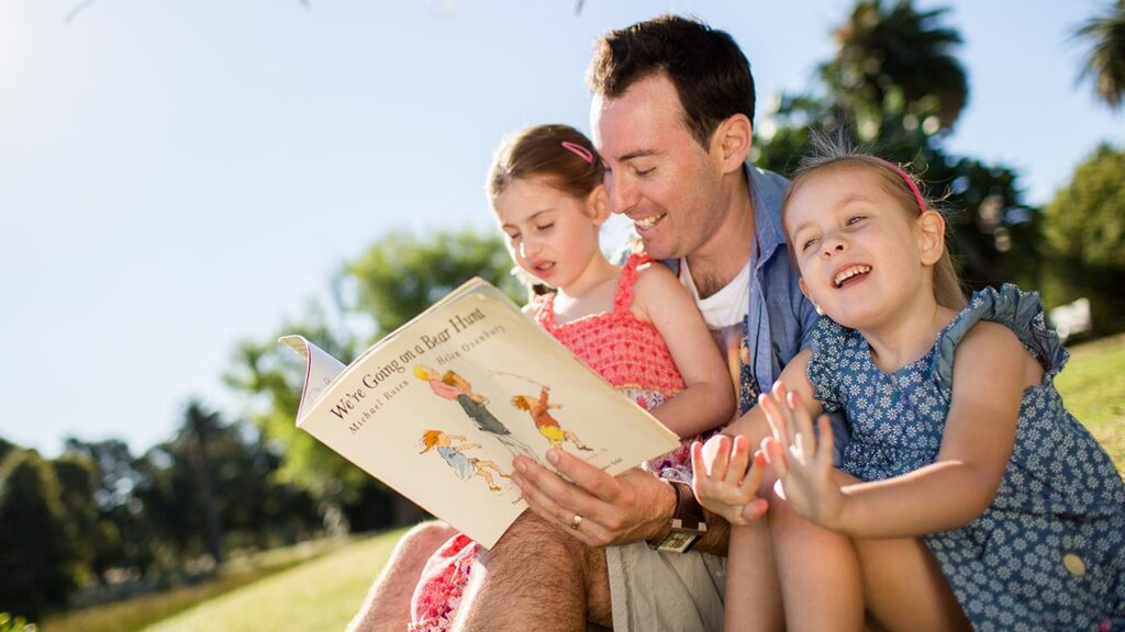 Reading storytelling with babies children