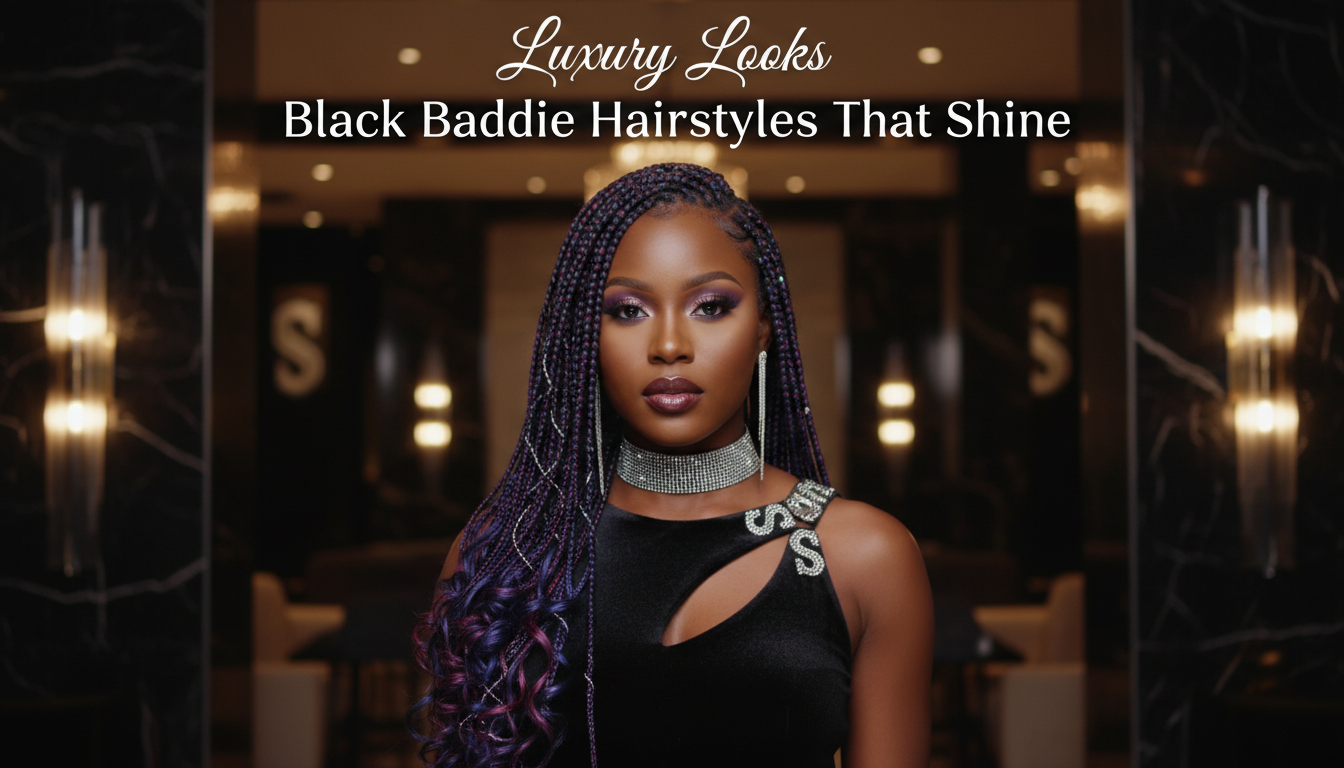 Luxury Looks: Black Baddie Hairstyles That Shine 1 Whisk a16db242b5ea74e8dea48bac2746ab96dr