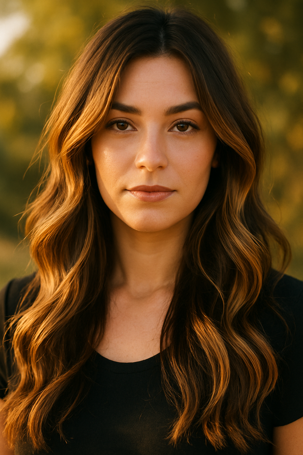 8 Stunning Balayage Hair Ideas for Brunettes in 2026 4 Professional portrait photography of a woman with dark cool-toned brunette hair featuring ash blonde balayage highlights from mid-length to ends, straight sleek styling, shot in a minimalist bright studio. Natural lighting, magazine quality, no text, no watermarks. Portrait orientation.