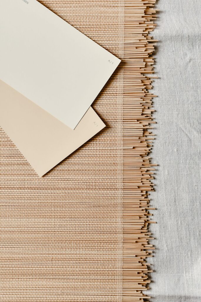 Japandi style room with neutral tones